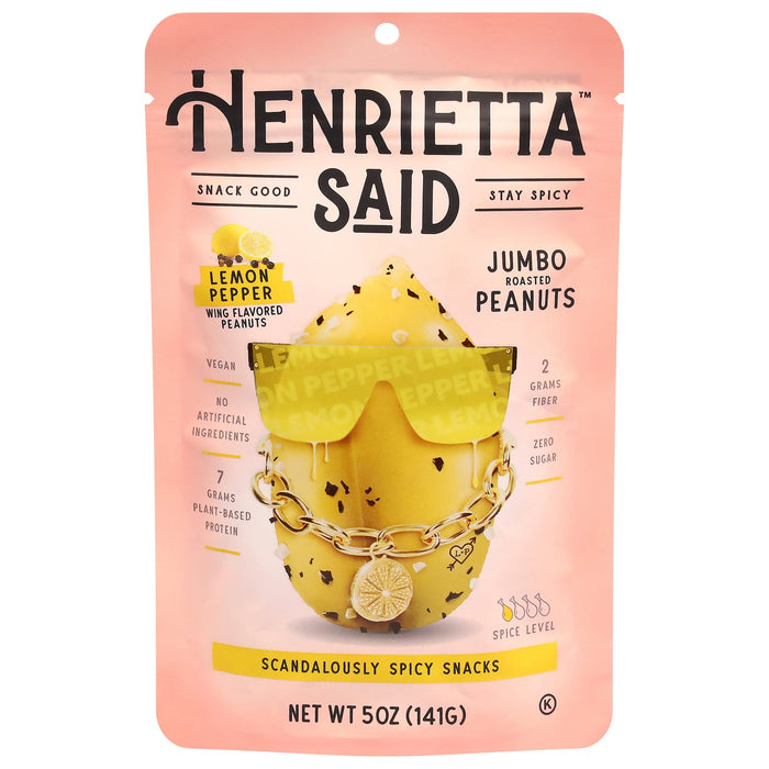 Henrietta Said Peanuts - Lemon Pepper - 12 x 5 oz Bags
