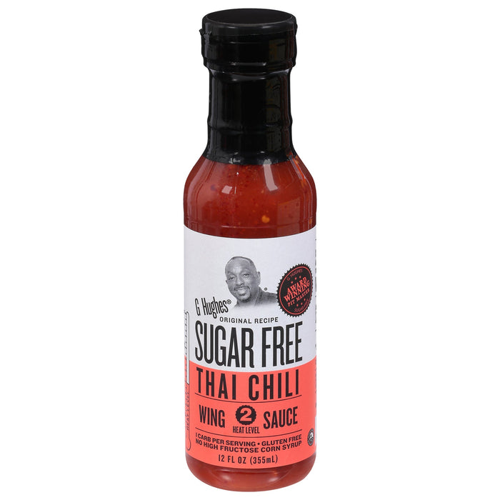 G Hughes Sugar-Free Thai Chili Wing Sauce (Pack of 6 - 12 oz )