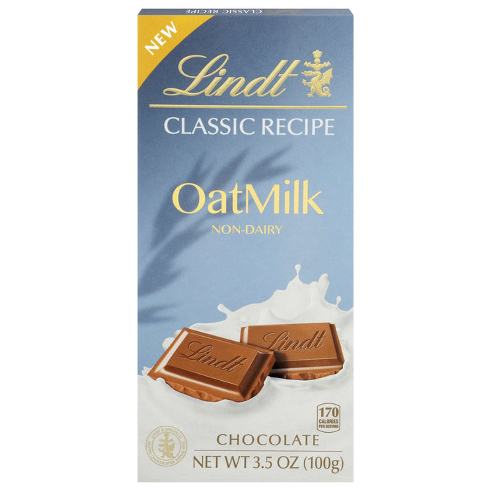 Lindt Oat Milk Chocolate Bar, Plain - (Pack of 10) 3.5 Oz Each