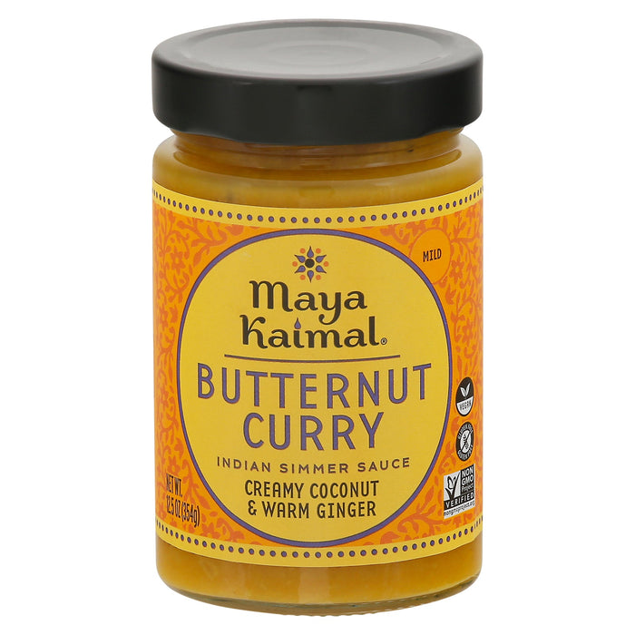 Maya Kaimal Simmer Sauce: Spiced Indian Butternut Curry (Pack of 6 - 12.5 oz Pouches)