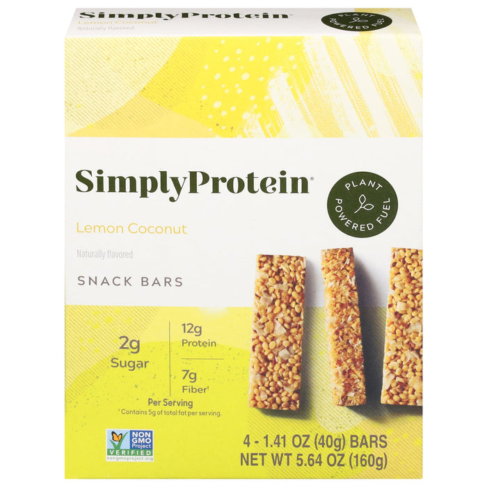 Simply Protein Lemon Coconut Protein Bars - 6- 1.14 oz