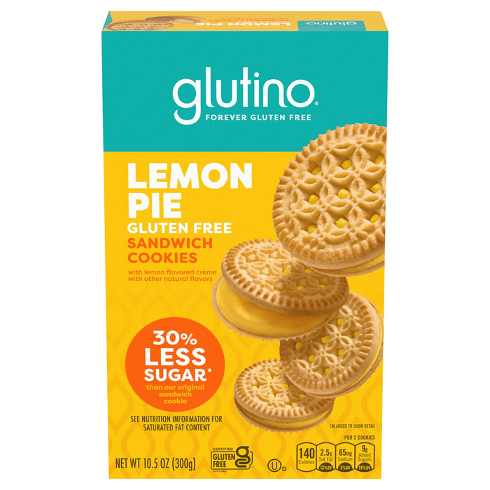 Glutino Lemon Pie Cookies, Gluten-Free, 8 Cookies, 10.5 oz