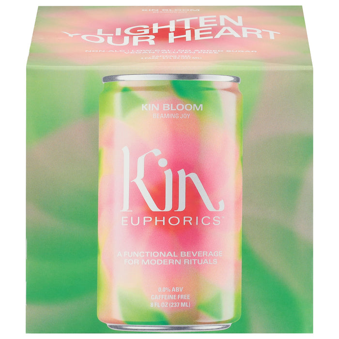 Kin Euphorics Kin Bloom Adaptogenic Drink - 4pk Cs, 6-4/8 fl oz