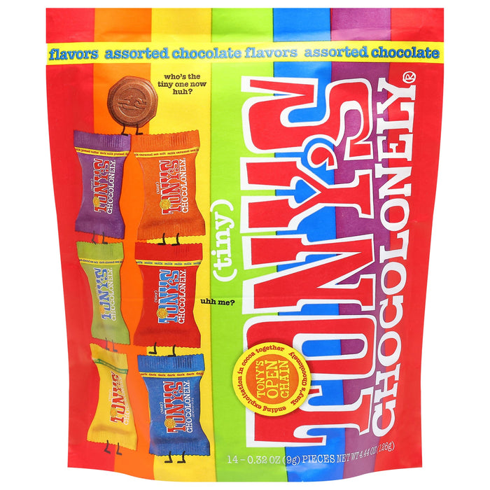 Tony's Chocolonely Tiny Mix Flavored Chocolate Pouch, 4.44 Oz - 8 Count