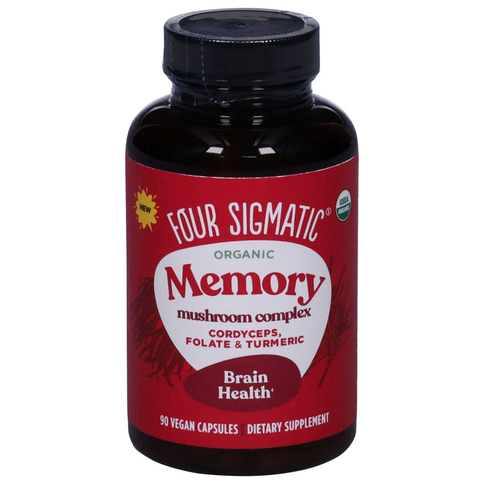Four Sigmatic Memory Focus Mushroom Capsules - Organic Mush Brain - 90 Count
