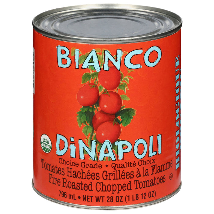 Bianco Dinapoli Tom Organic Fire Roasted Chopped Tomatoes (6 x 28 oz )