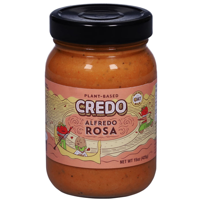 Credo Foods Alfredo Rosa Sauce Plant-Based - Pack of 6 (15 oz)