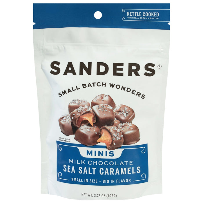 Sanders Milk Chocolate Sea Salt Caramel Bites - 12/ 3.75 oz Box