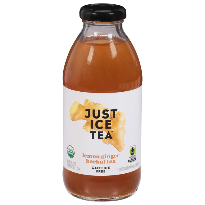 Just Ice Tea Organic Green Tea Herbal Lemon Ginger (12 x 16 fl oz )
