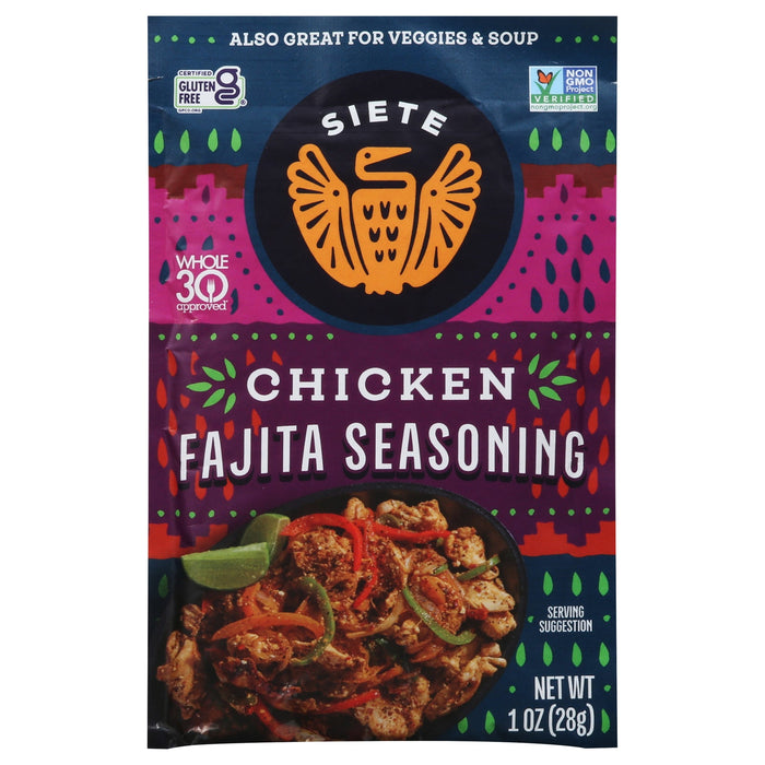 Siete Chicken Fajita Seasoning (Pack of 12) - 1 oz Each