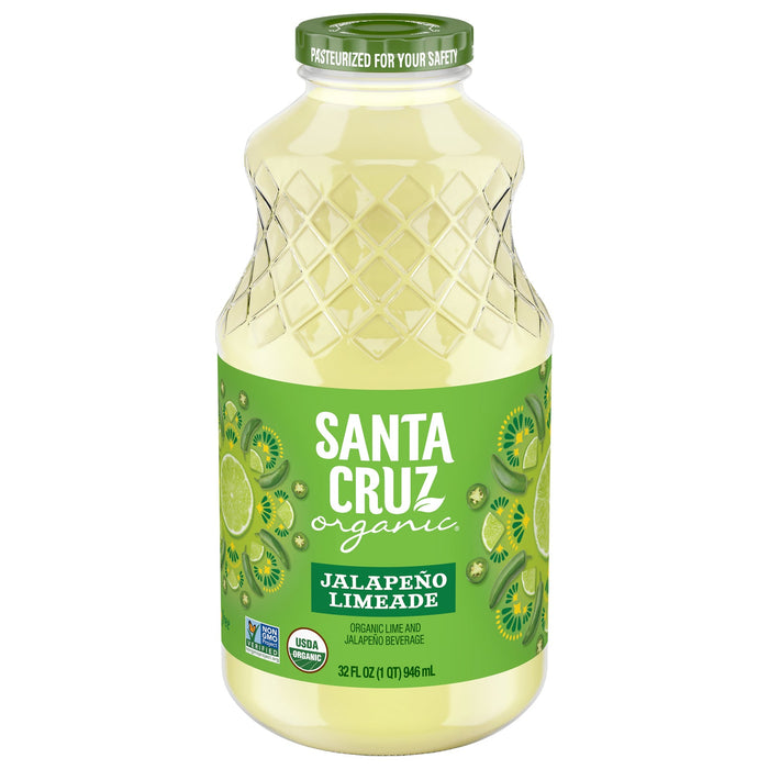 Santa Cruz Organic Jalapeno Limeade - (Pack of 6) 32 oz