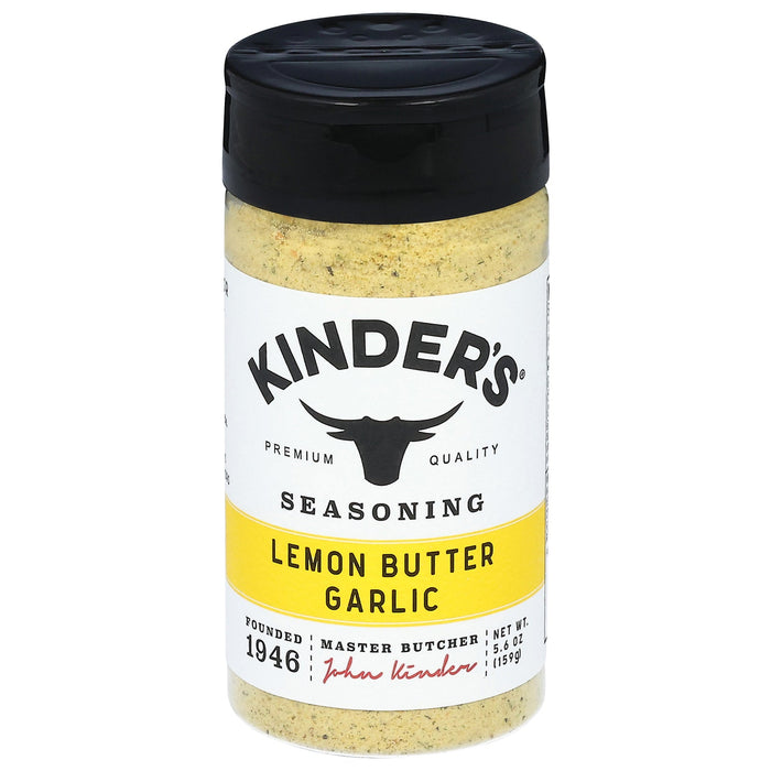 Kinder's Lemon Butter Garlic Seasoning (5.6 Oz) - 6 Pack | Zesty Citrus Herb Blend