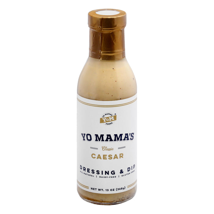 Yo Mama's Foods Classic Caesar Dressing - Pack of 6 (13 Oz )