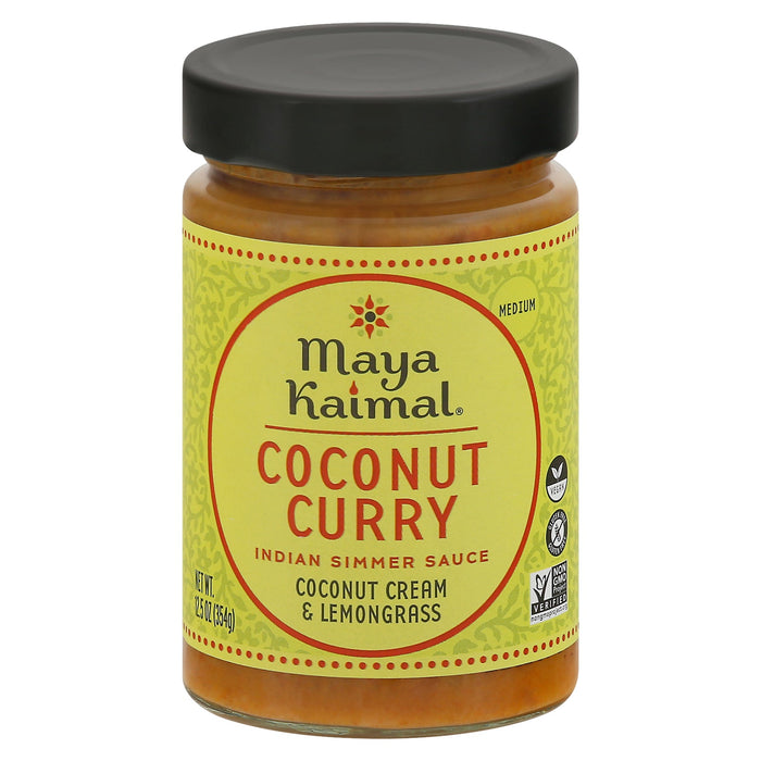 Maya Kaimal Coconut Curry Simmer Sauce (Pack of 6) - 12.5 oz - Authentic Indian Flavor