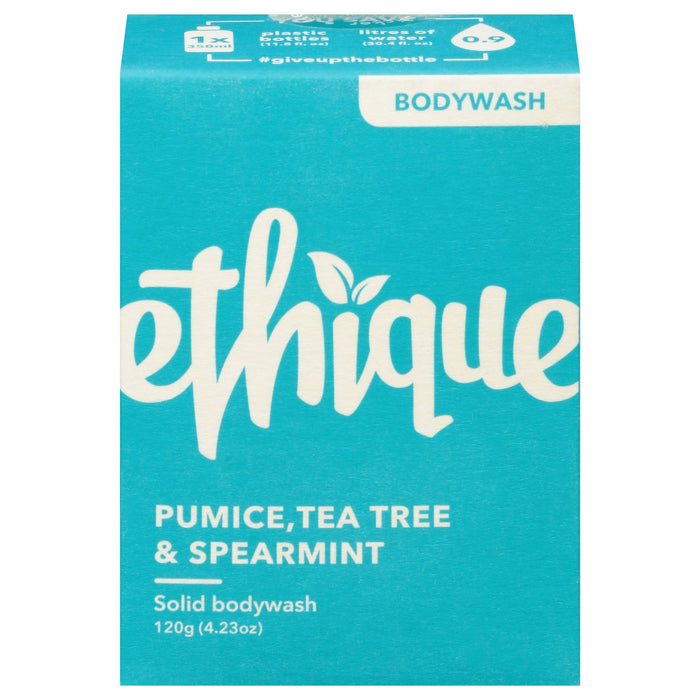 Ethique Pumice & Tea Tree Solid Body Wash - Exfoliating and Cleansing - 4.23 oz