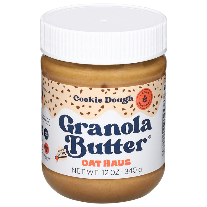 Oat Haus Granola Butter Cookie Dough (Pack of 6 - 12 Oz) - Creamy & Delicious