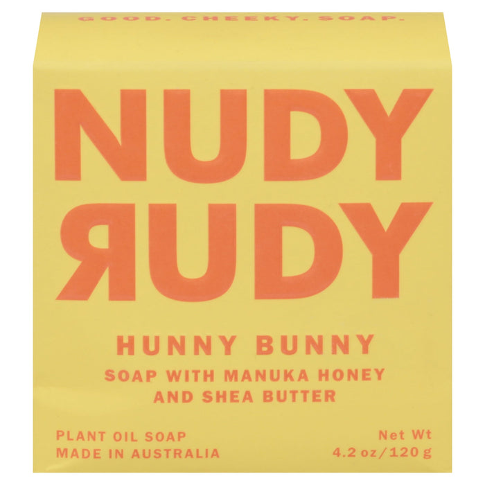 Nudy Rudy Hunny Bunny Soap Bar - 4.2 Oz - Single Bar