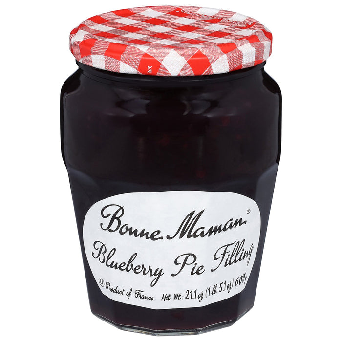 Bonne Maman Blueberry Pie Filling (Pack of 6) - 21.1 oz  - Real Fruit & Homemade Taste