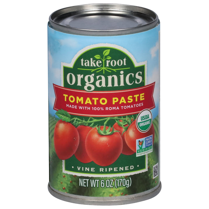 Take Root Organics Tomato Paste - 6 oz  (Pack of 12) - Organic & Rich Flavor