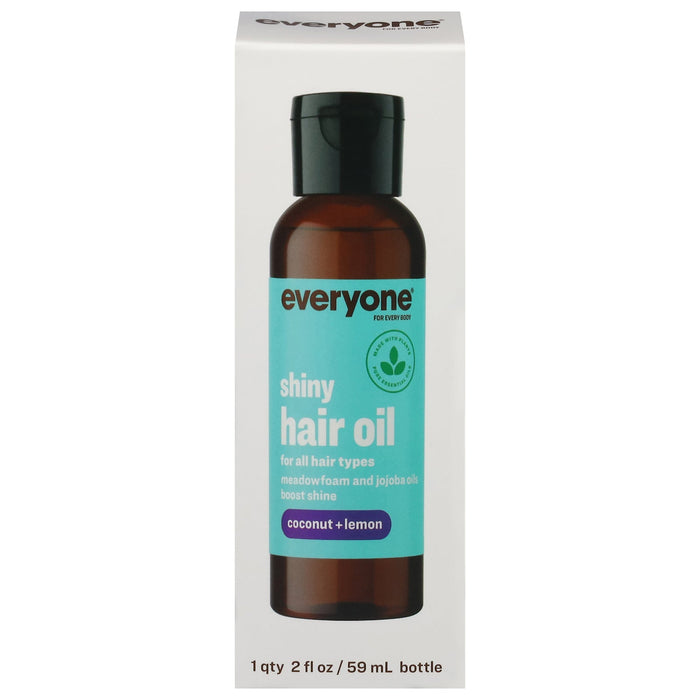 Everyone Shiny Hair Oil with Coconut & Lemon - 2 fl oz