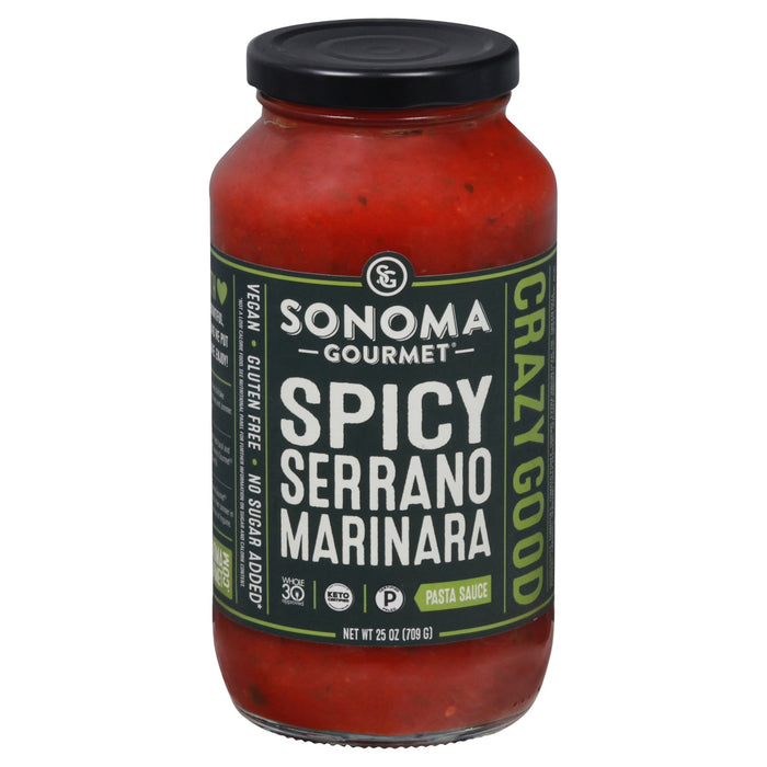 Sonoma Gourmet Spicy Serrano Marinara Pasta Sauce, 6-25 Oz