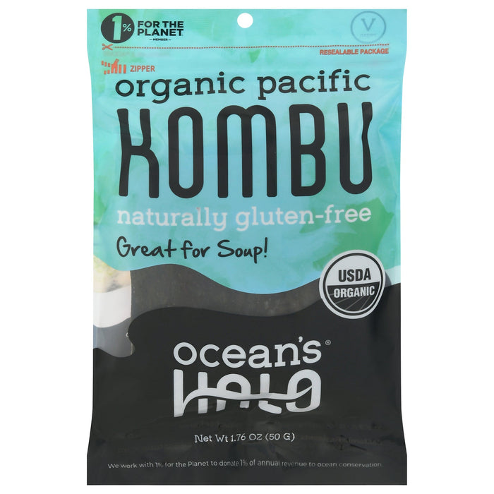 Ocean's Halo Kombu Seaweed, Organic, 1.76 Oz (Pack of 10)