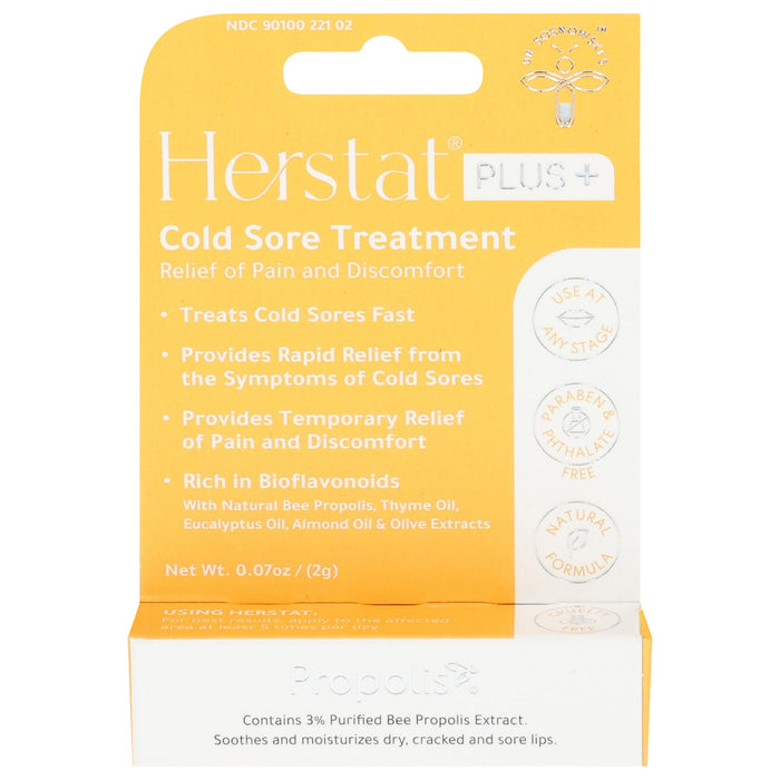 Herstat Cold Sore Ointment - 6 x 0.07 oz Tubes - Fast Acting Relief