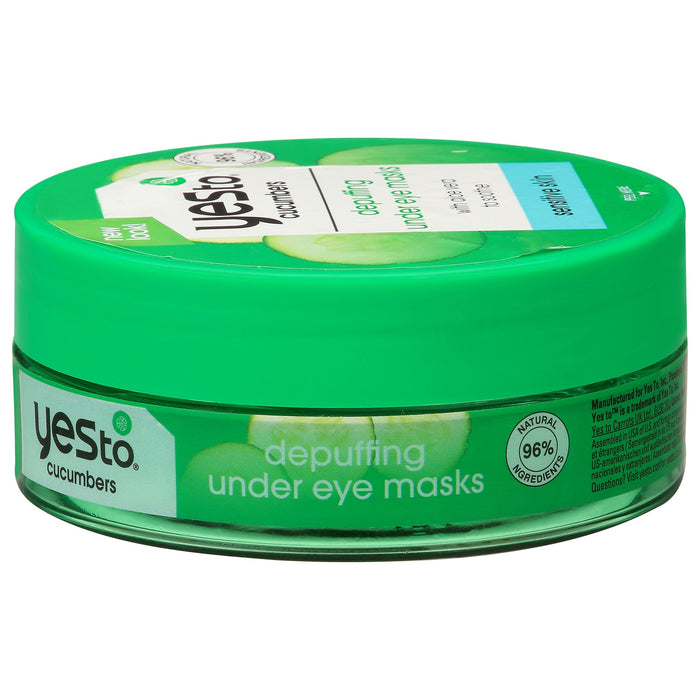 Yes To Cucumber Under Eye Masks - 3 x 16 Count - Soothing & Depuffing