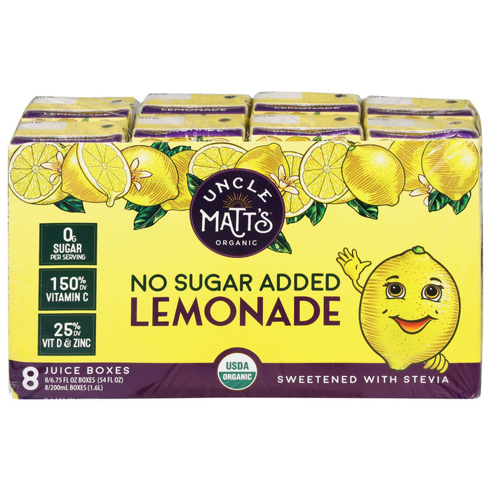 Uncle Matt's Organic Lemonade Juice , 4 , 6.75 fl oz - USDA Organic