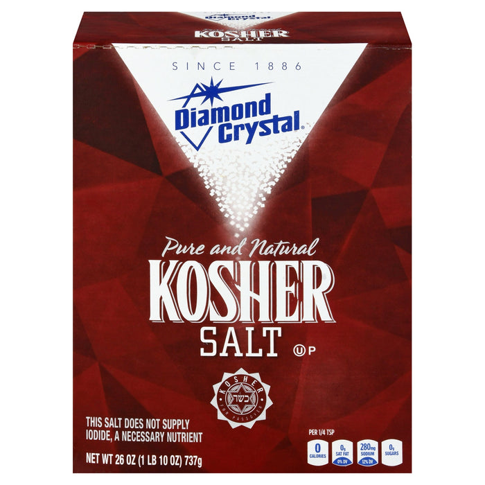 Diamond Crystal Kosher Salt Flakes, 26 oz  (Pack of 9)