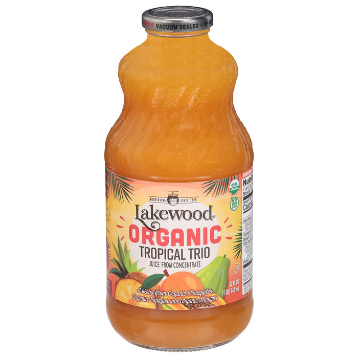Lakewood Juice Organic Tropical Trio - 6-32 oz