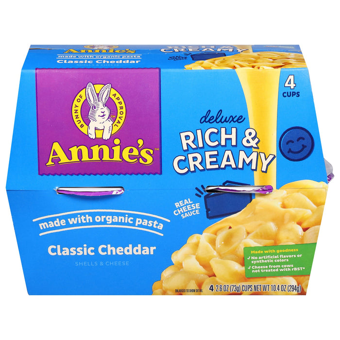 Annie's Homegrown Classic Shells & Cheddar Cheese Dinner - 6  of 4 oz.