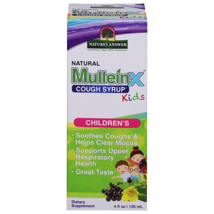 Nature's Answer Kids Cough Syrup - Mullein X - 4 fl oz