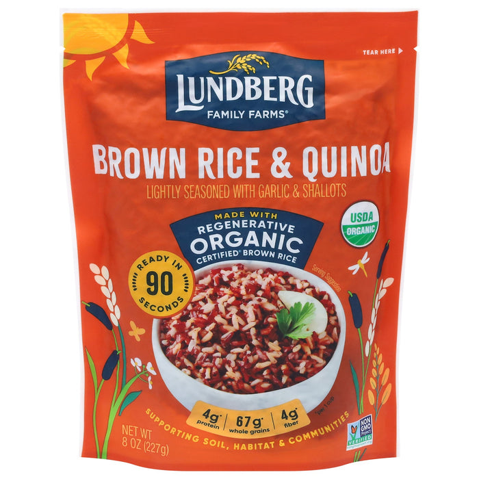 Lundberg Organic Brown Rice Quinoa Blend, 8 oz Bags, 6-Pack