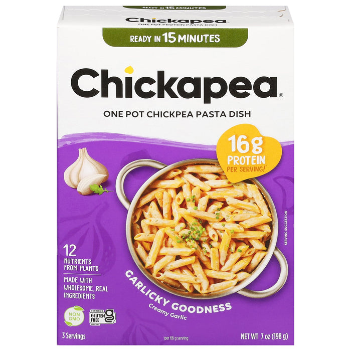Chickapea Pasta Creamy Garlic One Pot Pasta - 6 x 7 oz Pouches
