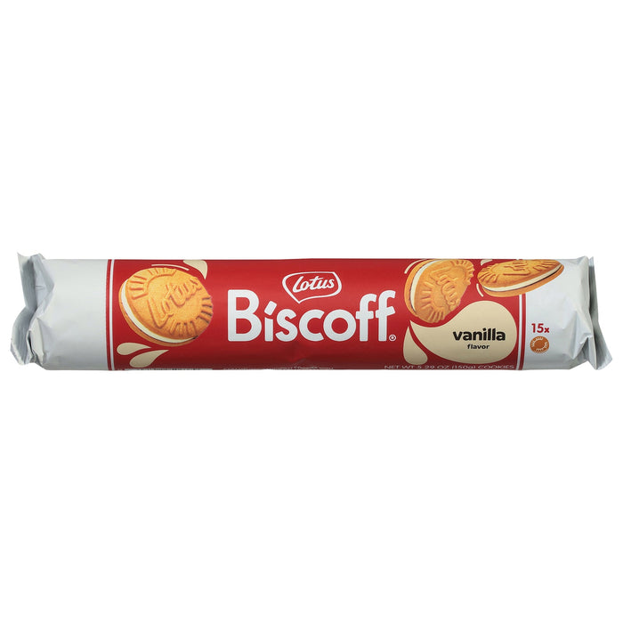 Biscoff Sandwich Cookies - Vanilla Cream Filled - 9 Cookies, 5.29 Oz Each