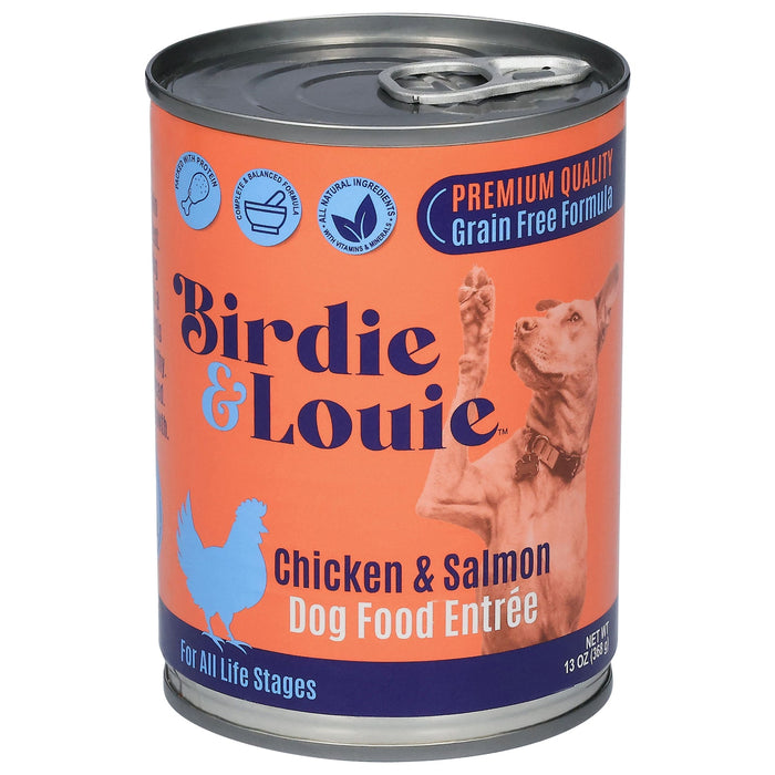Birdie & Louie Dog Food Chicken & Salmon, 12-13 oz  (Pack of 12)