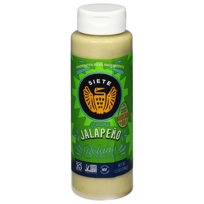 Siete Botana Jalapeño Sauce (Pack of 8) - 8.5 oz  - Spicy, Vegan, Gluten-Free