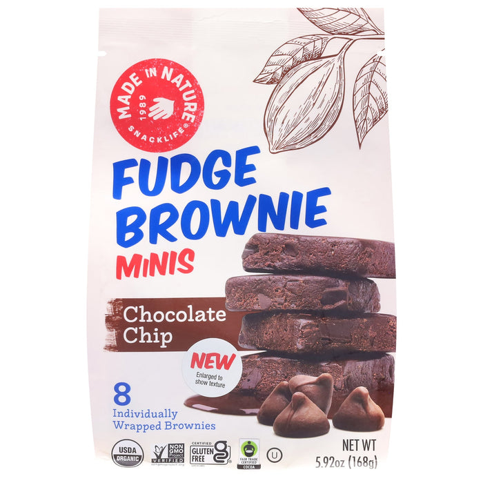 Made In Nature Organic Fudge Brownie Chewy Bars, 6- 5.92 oz