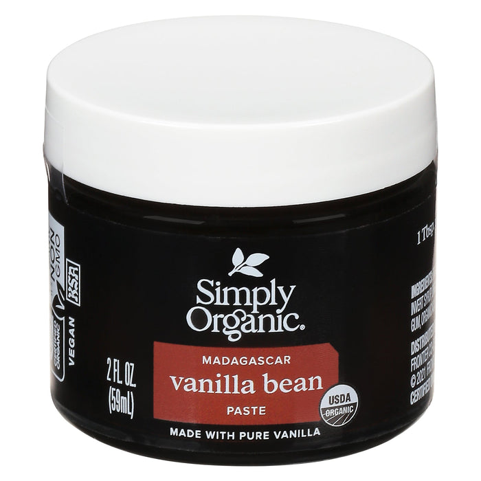 Simply Organic Vanilla Bean Paste - 2 oz (Pack of 6) - Organic, Pure, Intense Flavor