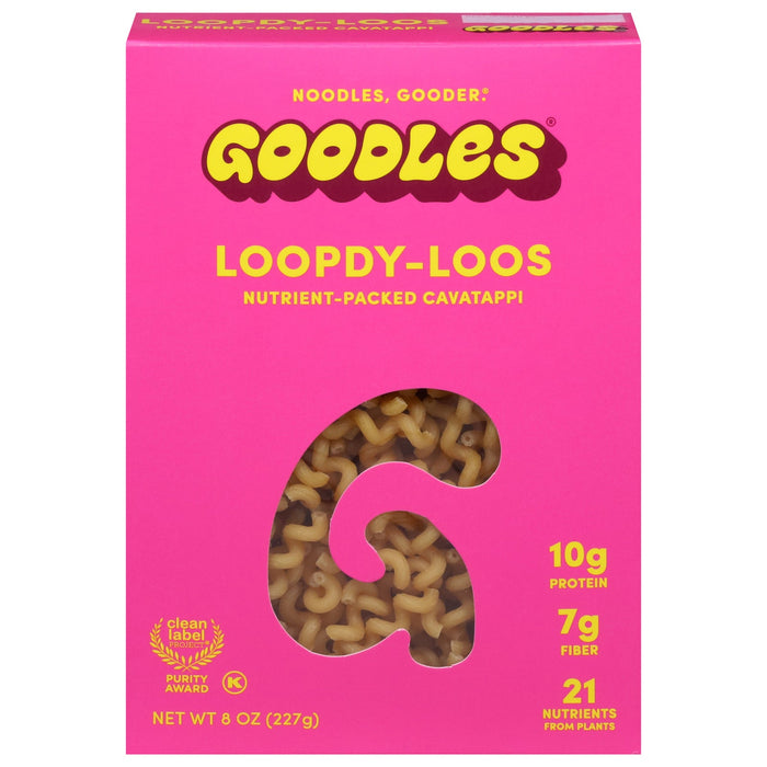 Goodles Loopdy-Loos Pasta, 12-8 Oz  - Healthy Mac & Cheese Alternative