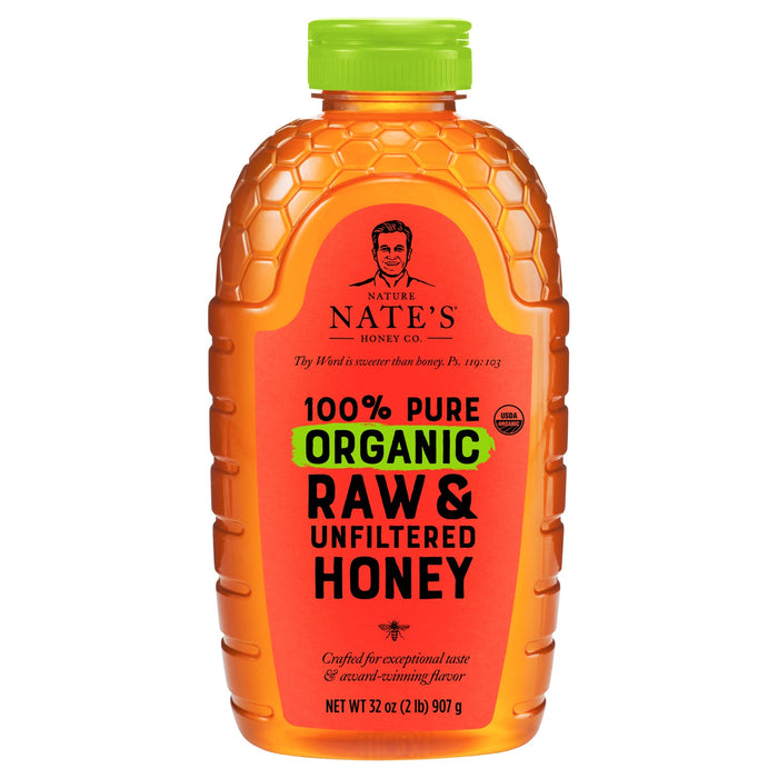 Nature Nate's Raw & Unfiltered Honey, 6-32 oz