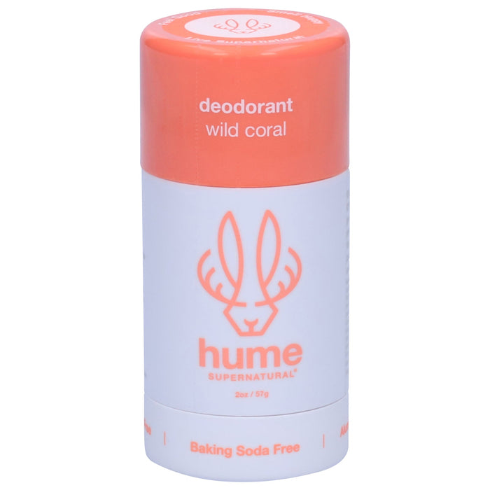 Hume Supernatural Deod Wild Coral Deodorant Stick - 1.2 Oz - Natural & Effective Odor Protection