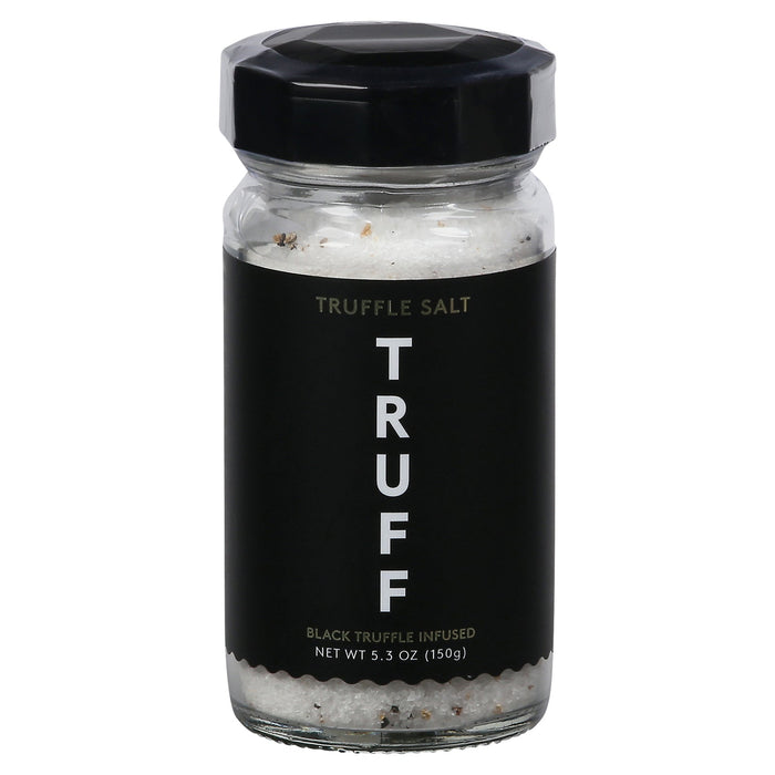Truff Black Truffle Infused Salt - 5.3 Oz (Pack of 6) | Gourmet Seasoning