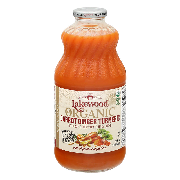 Lakewood Organic Ginger Turmeric Juice - 32 oz  - 6 Pack