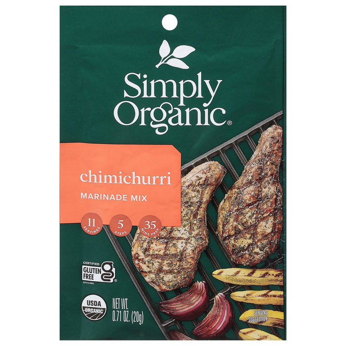 Simply Organic Chimichurri Marinade - 0.71 oz - (Pack of 12)