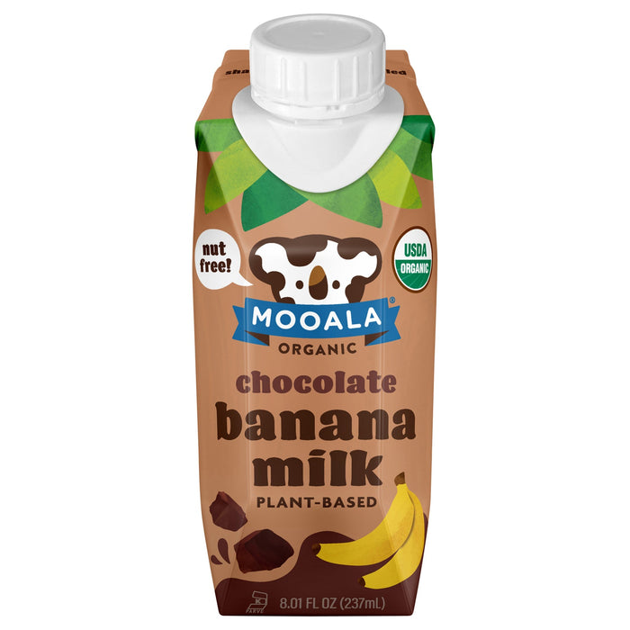 Mooala Banana MilkOrganicChocolate, 8.01 oz, Pack of 12