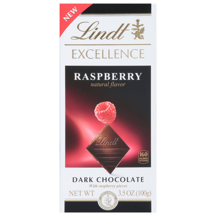 Lindt Excellence Dark Chocolate Raspberry Bar - 3.5 oz (12-Pack)