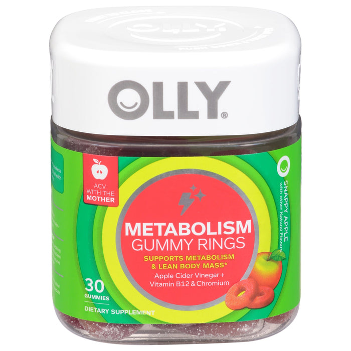 Olly Gummy Rings Metabolism + Apple Cider Vinegar, 30 Count
