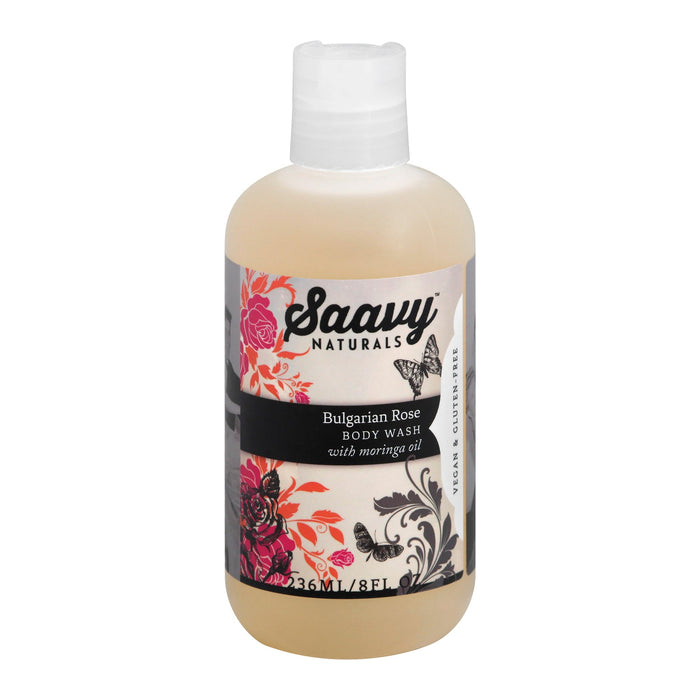 Saavy Naturals Bulgarian Rose Body Wash - 8.5 fl oz - Gentle & Moisturizing